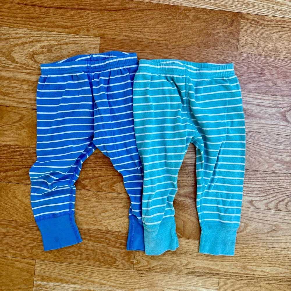 Bundle of Hanna Andersson Wiggle Pants Blue Aqua Teal - 85cm (2T)